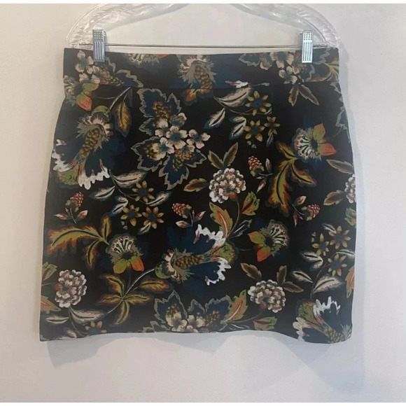 INC International Concepts Floral Print Ottoman Knit Skirt Womens Size 14 (525) - Picture 4 of 4